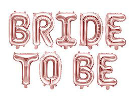 Picture of FOIL BALLOON BRIDE TO BE ROSE GOLD 340 X 35CM